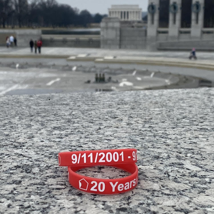 Commemorative Rubber Wristbands Set of 2 Pentagon Memorial